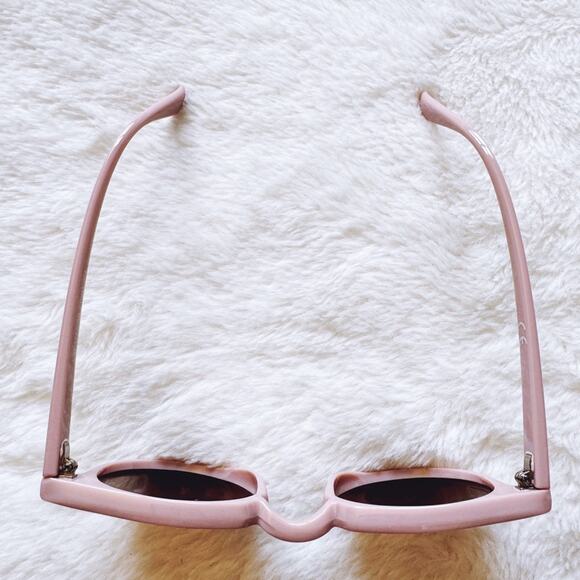 Paige Pink Round Sunglasses - Picture 4 of 12